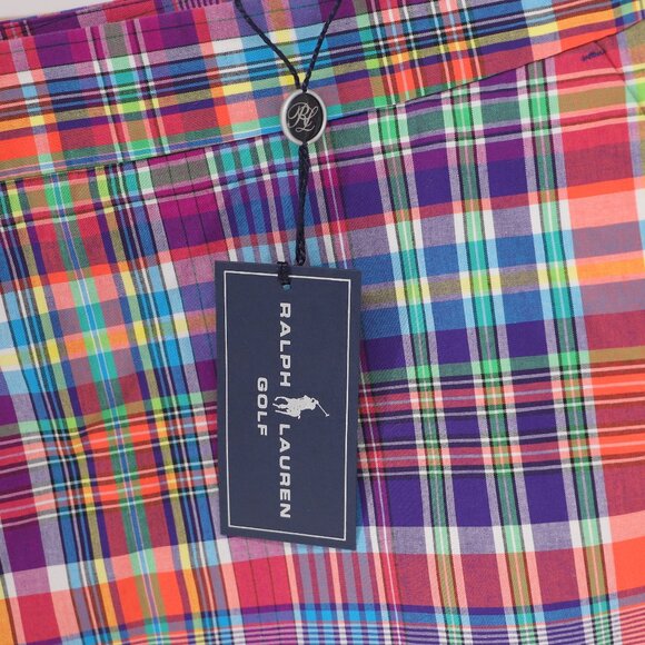 NWT RALPH LAUREN GOLF Plaid Mini Skort Colorful Purple Performance Size 4 - Picture 6 of 7